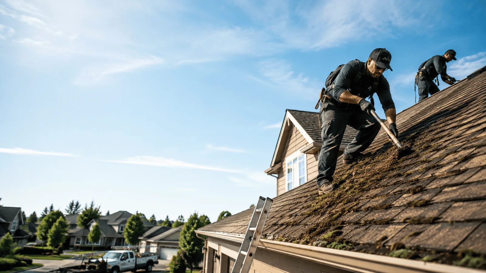 Roof Moss Removal in Sublime, TX near me